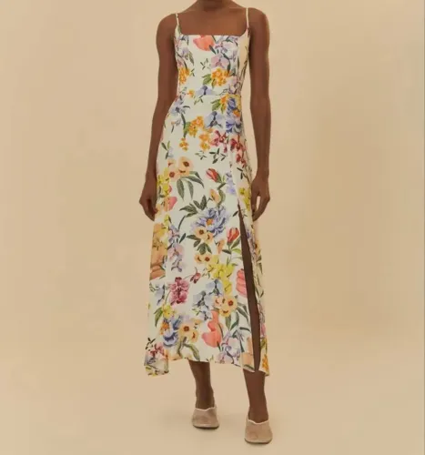 Vestido de fenda Farm Rio( Novo)