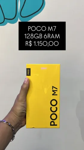 POCO M7 / 128GB / 6RAM /R$ 1.150,00