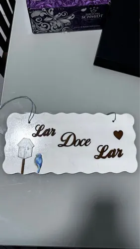 Plaquinha Decorativa Lar Doce Lar