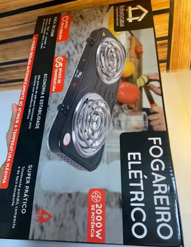 Fogareiro Elétrico 2 Bocas 400°C 2400W an10