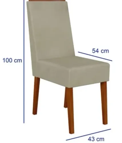 Cadeiras Califórnia Caramelo (unid)