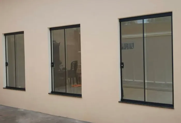 Janelas de vidro de Correr