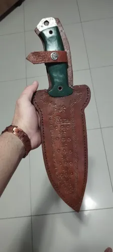 Faca tática artesanal da cutelaria CCA inspirada na busse team gemini 