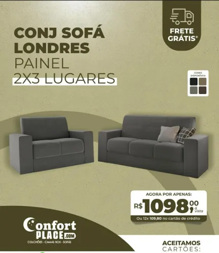 Sofa 3x2 lugares