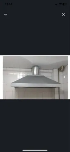 Exaustor + Coifa + Tubulação 3 m bom para quem trabalha com chapa, uso industrial.
