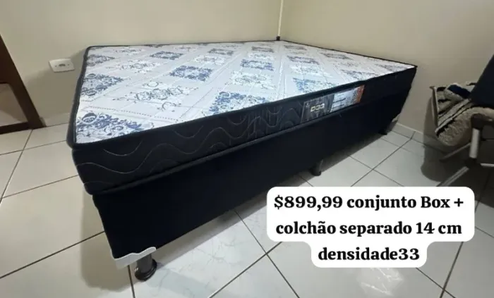 Mega Promoção Box Casal e colchão D33 