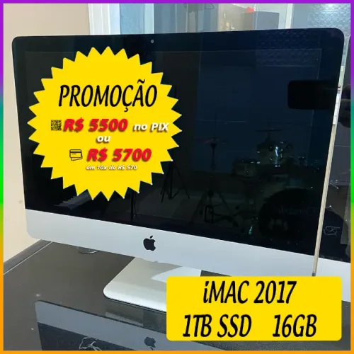 iMac 2017 i5 SSD 1TB 16GB de memória ram