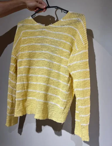 Blusa tricot amarelo
