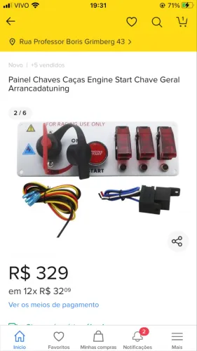 Painel Chave Caças Engine Start Chave Geral