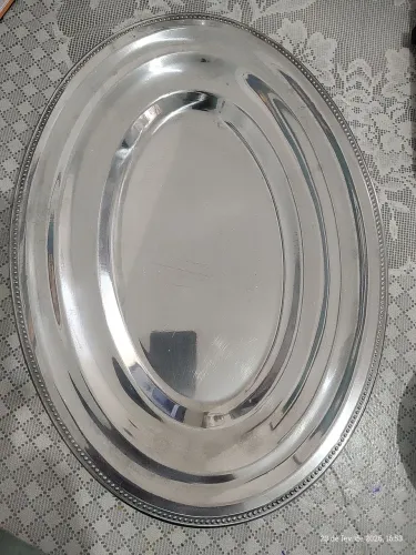 Travessa de inox Gazola 2 peças