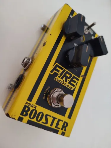 Pedal Guitarra Fire PowerBooster Transparente Custom Shop