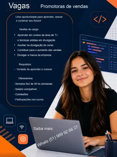 Estudante Promotora de vendas