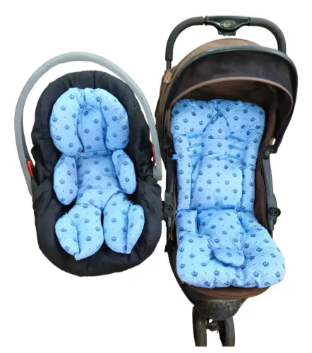 Colchete de Carrinho e Almofada Redutora de Bebê Conforto 