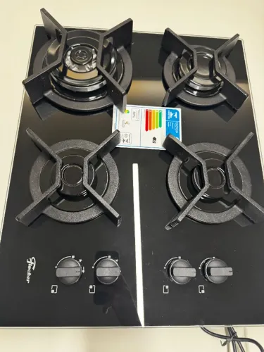 Cooktop A Gás Fischer Infinity 4 Bocas Preto Bivolt Preto 127/220v
