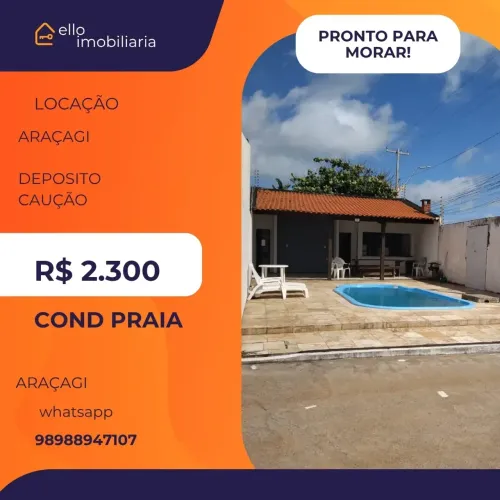 Imóvel para aluguel possui 40 metros quadrados com 2 quartos em Araçagi - São Luís - MA