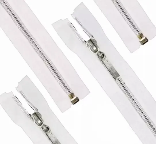 Zíper Destacável Aluminizado com trava 25cm 100 unid