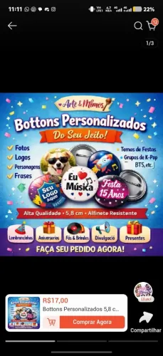 Personalização para festas e eventos 