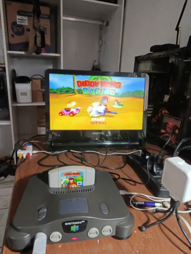 Nintendo 64 gradiente Pal-m compatível com todasTVs (inclusive de tubo antigas)