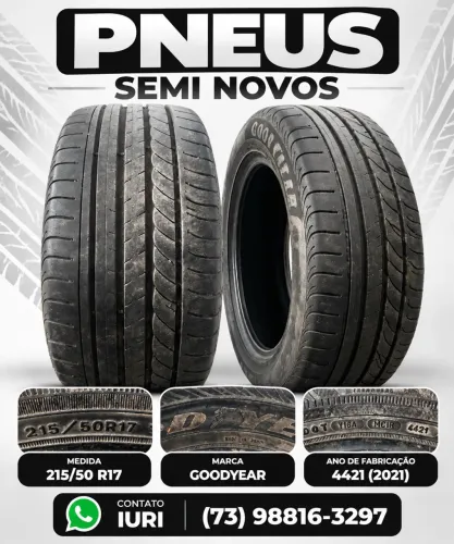 Pneus semi novos aro 17