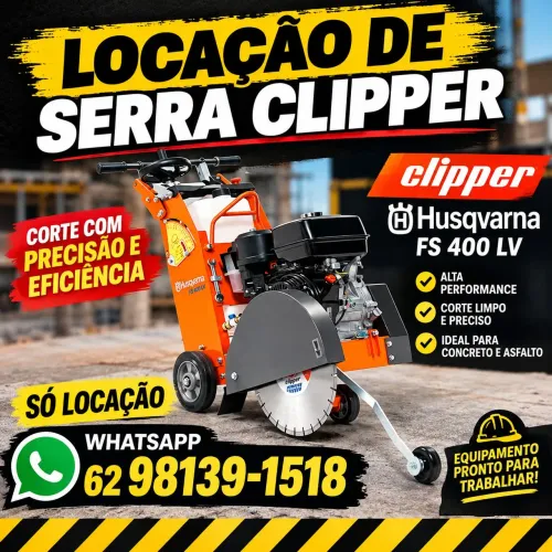 Aluguel de serra Clipper 