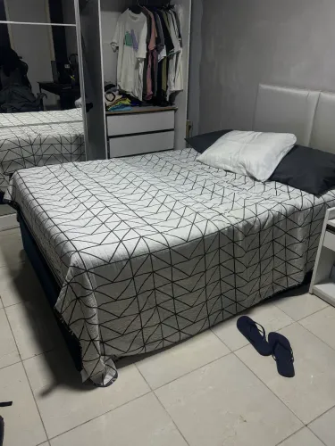 Cama casal colchão Onix Sintra mola ensacada ( PILLOW TOP DE BRINDE )