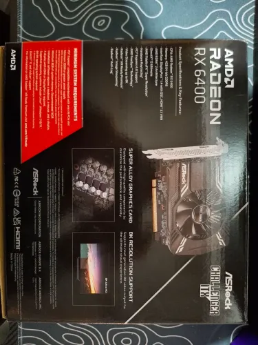 RX 6400 ASRock Challenger ITX 4GB - Comprada em Abril + NF + Garantia