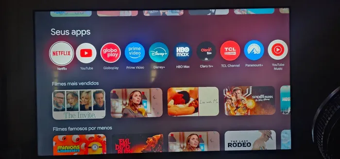 Tv smart tcl 55 polegadas 4k único dono novinha 