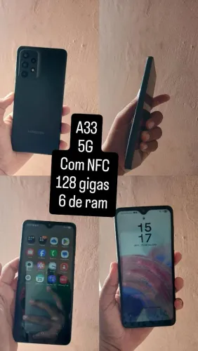 A33 aceito cartão 128Gigas 6 de ram NFC