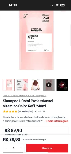 Shampoo Loreal vitamino color 250 ml