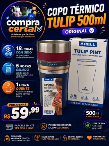 COPO TÉRMICO TULIP 500ML