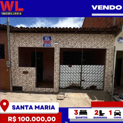 Vendo- Casa no Santa Maria