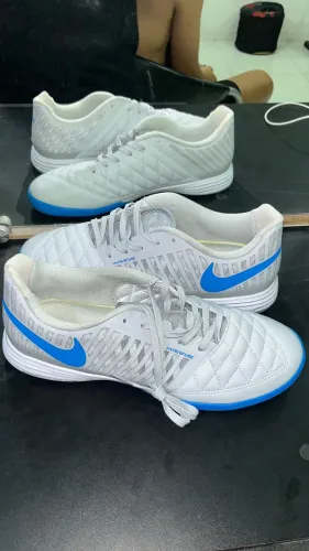 Chuteira Futsal Lunar Gato Azul 1ª Linha 
