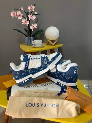 Louis Vuitton Trainer Blue Canvas
