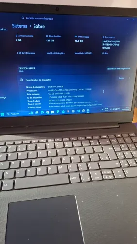 Notebook Lenovo Core i5 10ª Gen | 12GB RAM | SSD 128GB | Rápido e Conservado