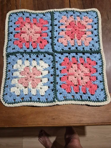 Capa de almofada de crochê 