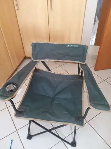 Cadeira de praia camping dobrável quechua