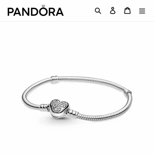 pulseira pandora disney moments mickey mouse heart - tamanho 19