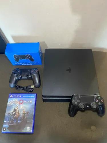 Playstation 4 Slim 2 Controles 60 Jogos Aceita Cartão