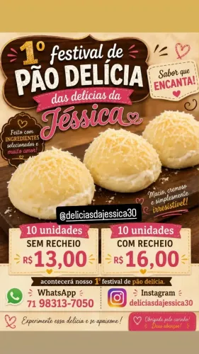 Festival de pão delícia delícias da Jéssica