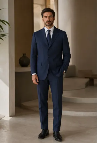 Terno/Costume - Armani Lecollezioni azul marinho