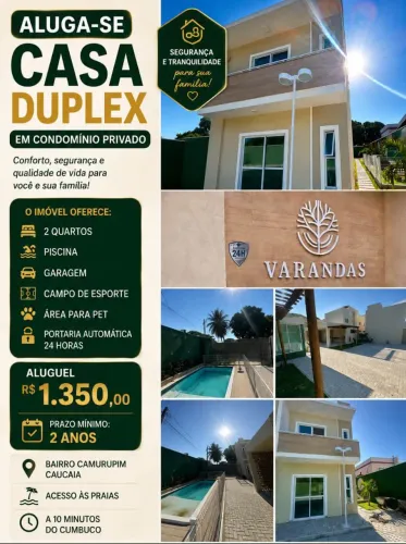 Casa duplex ( Caucaia , Bairro Cumurupim )