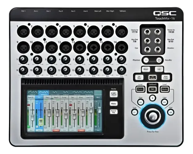 Mesa De Som 20 Canais Qsc Touchmix-16 (Usado)