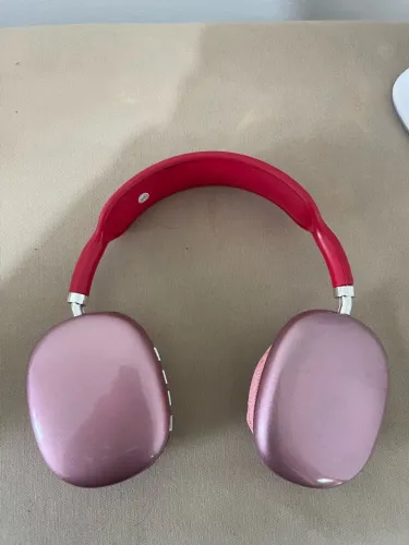 Fones de Ouvido / Auscultadores Bluetooth P9 - Rosa Metálico