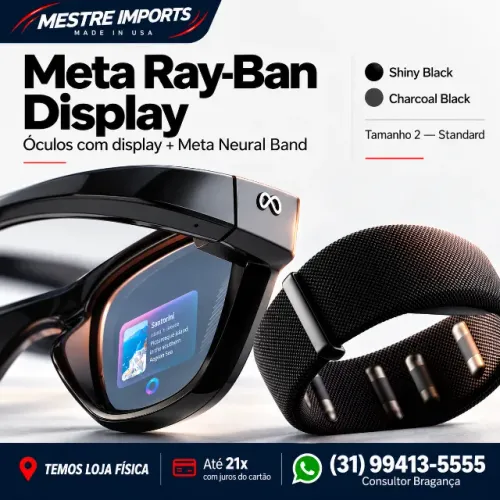 Meta Ray-Ban Display com Meta Neural Band Preto Tamanho 2