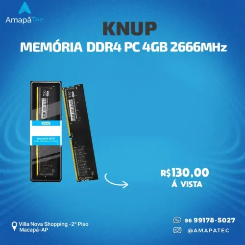 MEMÓRIA DDR4 4GB 2666MHZ KNUP