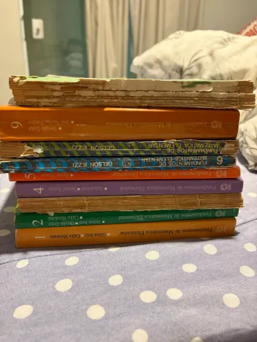 Coleção livros preparatório MILITAR Fundamentos da matemática Elementar 