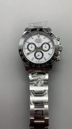 Relógio Rolex Daytona Panda Base ETA completo com caixa envio Imediato