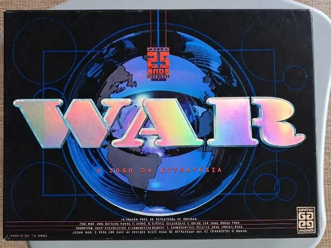 Jogo WAR Edição de Luxo 25 Anos Grow (1997) - Item de Coleção