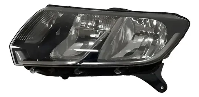 Farol Esquerdo Sandero Másc. Negra 2018 Esquerdo/motorista