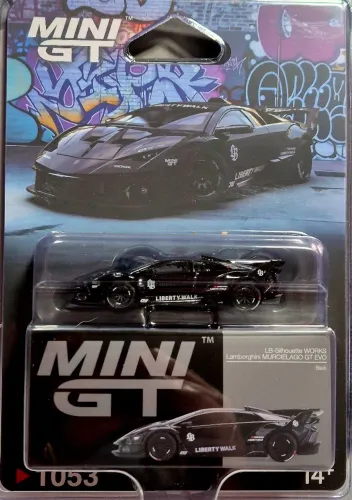 Hot wheels Lamborghini Murcielago GT EVO Black Linda MiniGT